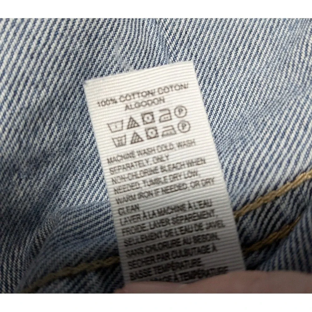 LUCKY BRAND The Tomboy Trucker Women‎ XS Distressed Denim Jean Jacket
